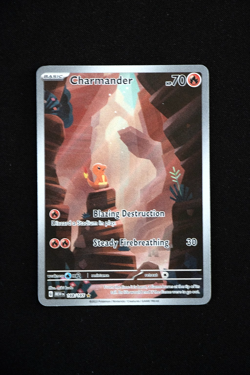 Charmander 168 Scarlet & Violet 151 Illustration Rare Pokemon Card NM - Image 1