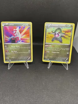 Pokemon TCG Holo 2 Card Lot - Latias 9/20 Fraxure 14/20 2012 - Image 1