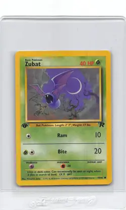 ZUBAT 70/82 - 1ST EDITION - Team Rocket - VINTAGE WOTC Pokemon Card - NM/LP - Image 1
