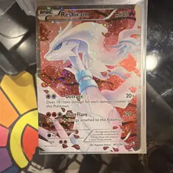 Pokemon Reshiram Full Art Holo Ultra Rare RC22/RC25 Legendary Treasures Card - Image 1