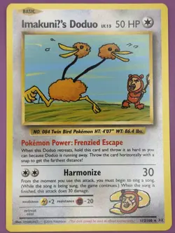 ImakuniU's Doduo 112/108 Evolutions Regular Finish Secret Rare Pokemon Card - Image 1