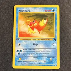 Magikarp 47/82 Team Rocket 1st Edition Uncommon Pokemon TCG Card English LP+ - Image 1