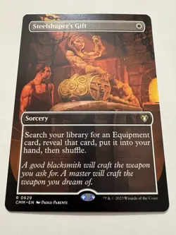 Steelshaper's Gift (Borderless) Commander Masters Regular - Image 1