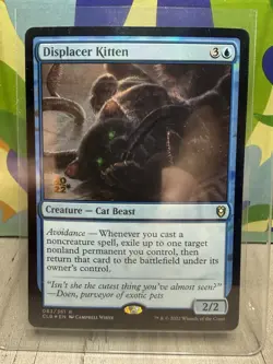 MTG Magic The Gathering Displacer Kitten Foil 063/361 Baldurs Gate NM Rare - Image 1