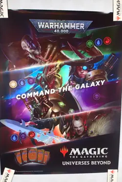 Magic the Gathering Foil Poster 24"x18" Warhammer 40k - Image 1