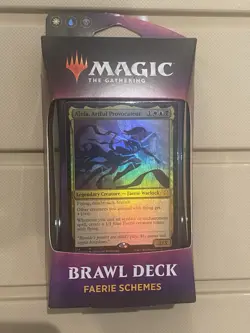 MTG Throne Of Eldraine - Faerie Schemes Brawl Deck - Sealed NEW - Image 1
