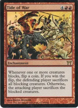 MTG: Champions of Kamigawa: Foil Tide of War: Lightly Played Condition - Image 1