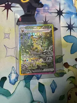 Pokemon TCG SV-Prismatic Evolutions Leafeon EX Card #144/131 - Image 1