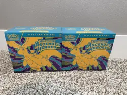 Lot of X2 Sealed Pokemon Mega Evolutions Ascended Heroes ETB Boxes - Image 1