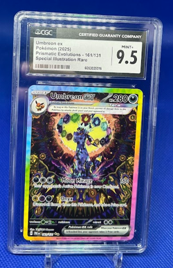 2025 POKEMON PRISMATIC EVOLUTIONS SPECIAL ILLUSTRATION #161 UMBREON EX CGC 9.5 - Image 3