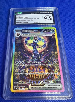 2025 POKEMON PRISMATIC EVOLUTIONS SPECIAL ILLUSTRATION #161 UMBREON EX CGC 9.5 - Image 4