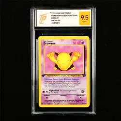 TQG 9.5 MINT+ 1999-2000 Pokemon ENG Drowzee 54/82 C - Image 1