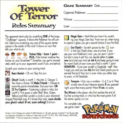 2000 Pokemon Decipher Tower of Terror Abra Scratchees English Unscratched - Image 2