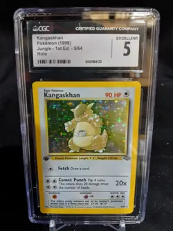 1999 Pokemon Jungle - 1st Ed. #5/64 Kangaskhan Holo CGC 5 - Image 1