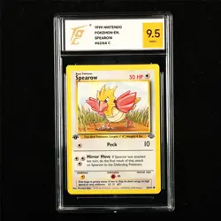 TQG 9.5 MINT+ 1999 Pokemon ENG Spearow 62/64 C - Image 1
