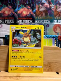 ALOLAN RAICHU 31/111 S&M Crimson Invasion Holo Pokemon TCG NM - Image 1