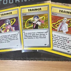 Pokemon TCG - Sabrina, Koga, Blaine - Holo Set - Gym Challange (2000) - NM - Image 1