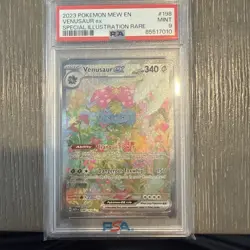 Pokemon TCG Venusaur EX 198/165 Scarlet & Violet 151 Sir Secret Rare PSA 9 - Image 1