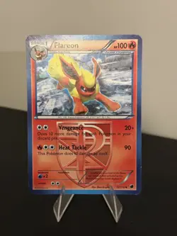 FLAREON 12/116 Non-Holo Plasma Freeze Pokemon Card Near Mint/Light Play - Image 1