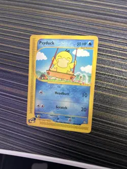 Pokemon TCG Aquapolis Psyduck Card 104/147 2002 Regular LP - Image 3