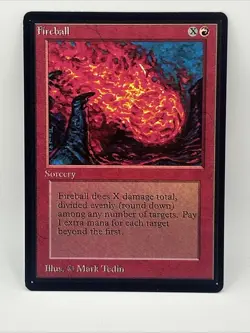 Fireball – Magic the Gathering Beta 1993 – Vintage MTG Card LP/NM –Fast Shipping - Image 3