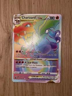 Pokemon Charizard VSTAR Secret Rare Holo 174/172 Swsh09: Brilliant Stars Card - Image 1