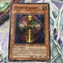 Charm of Shabti PGD-074 Pharaonic Guardian 1st Edition - Yugioh Card - Image 1