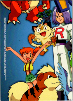 [LP] TV8 Gary Oak - 1999 Pokemon Topps TV Animation Series 1 Puzzle Card - Image 2