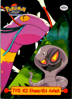 Pokemon Card Ekans And Arbok #23 Topps Tv Series 1 - Image 1