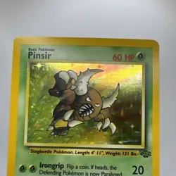 1999 Jungle Set Pinsir Holo 9/64 Rare WOTC Pokemon Card TCG -Original LP / NM - Image 4