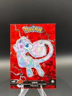 Mew #151 - Crystal Holo Box Hit - Crystal Dark Black - Pokemon Card - Image 1