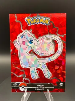 Mew #151 - Crystal Holo Box Hit - Crystal Dark Black - Pokemon Card - Image 3