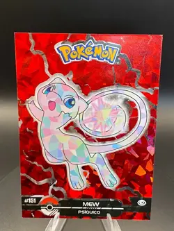 Mew #151 - Crystal Holo Box Hit - Crystal Dark Black - Pokemon Card - Image 5