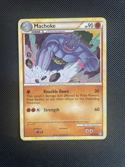 Pokemon Card Machoke Triumphant Common 40/102 NM - Image 1