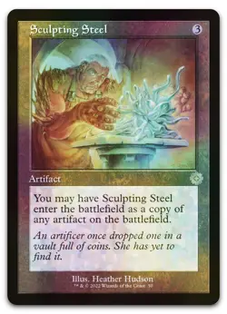 Sculpting Steel #50 (Foil) (NM) Brothers' War BRR Magic MTG - Image 1