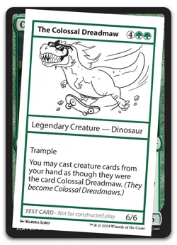 The Colossal Dreadmaw (NM) MB2 Playtest MB2PC Magic MTG - Image 1