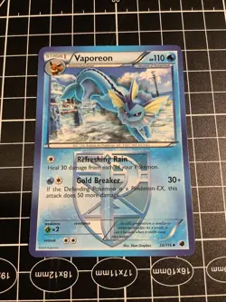 Vaporeon 20/116 Plasma Freeze (Pokemon) Non Holo Uncommon - LP 2 - Image 1