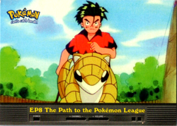 Topps Pokemon EP8 The Path to the Pokemon League Blue Logo TV Animation Edition - Image 1