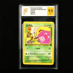 TQG 9.5 MINT+ 1999-2000 Pokemon ENG Koffing 58/82 C - Image 1