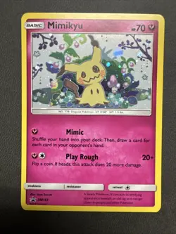 Mimikyu SM163 Holo Black Star Promo Pokemon 2019 Sun & Moon TCG - Image 1