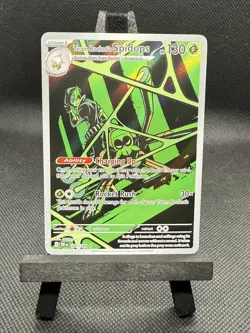 Pokemon TCG Team Rocket's Spidops 187/182 Sv10: Destined Rivals Holo - Image 1