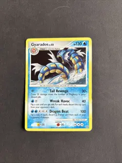 Pokemon TCG Gyarados 19/100 D&P Stormfront 2008 HOLO RARE - LP - Image 1