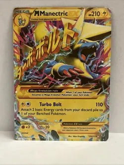 Pokemon TCG Mega Manectric EX 120/119 Secret Rare Phantom Forces - Image 1