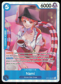Nami (054) One Piece SR Foil A Fist of Divine Speed OP11-054 NM - Image 1