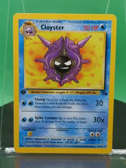 Cloyster 32/62 1st Edition Fossil Set Uncommon 1999 English Pokemon Card WoTC - Image 3