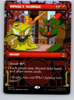 Magic Gathering Showcase Raphael's Technique Teenage Mutant Ninja Turtles MTG - Image 1