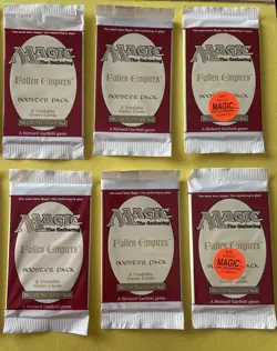 18 MTG Magic the Gathering Fallen Empires Booster Packs 1994 Factory Sealed - Image 4