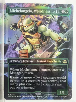 Michelangelo, Weirdness to 11 (Borderless) - 214 - Foil - TMT - NM - MTG - Image 1