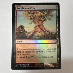 Wizards Rootbound Crag-Premium Deck Series: Slivers-Foil-Rare-Land-Red Green - Image 1