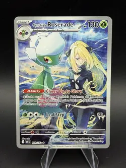 Cynthia's Roserade 184/182 Sv10: Destined Rivals Holo Pokemon TCG - Image 1
